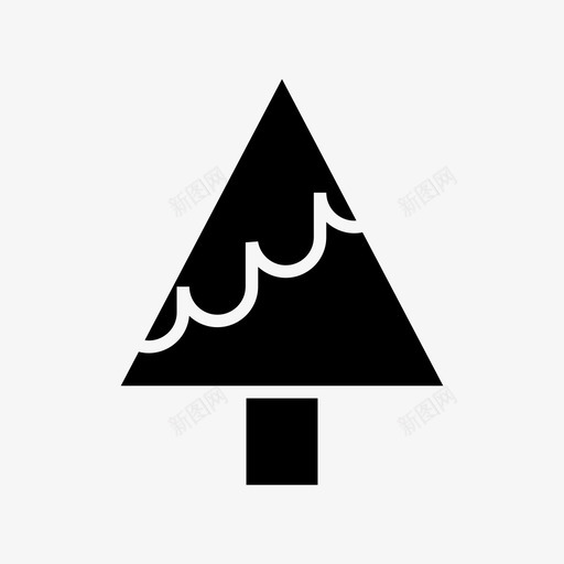 松树圣诞树大自然图标svg_新图网 https://ixintu.com 圣诞树 大自然 松树 植物