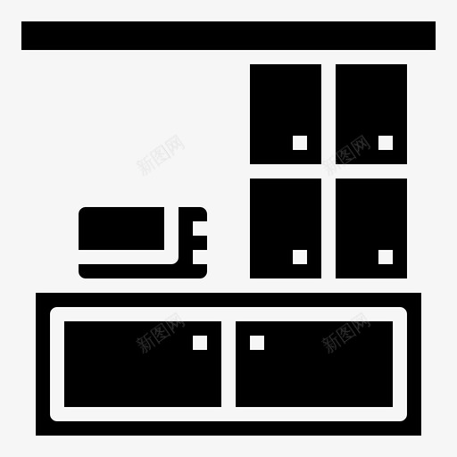 厨房共工作空间9填充图标svg_新图网 https://ixintu.com 厨房 填充 工作 空间