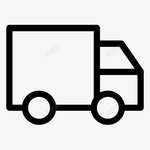 送货发货订单图标svg_新图网 https://ixintu.com 卡车 发货 商店 在线 电子商务 订单 运输 送货