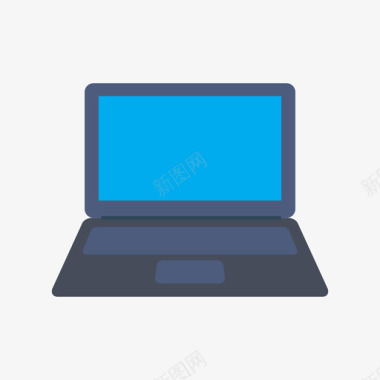 笔记本电脑家用设备和电器5扁平图标图标