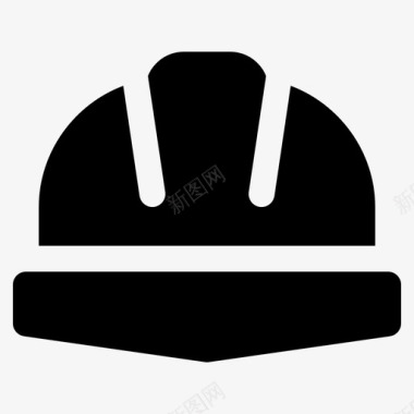 头盔建筑消防员图标图标