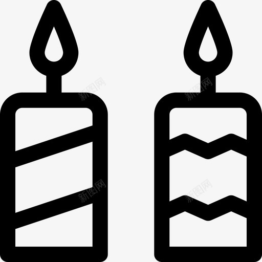 蜡烛夜派对51直线型图标svg_新图网 https://ixintu.com 派对 直线 线型 蜡烛