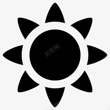 太阳阳光天气图标图标