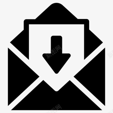 电子邮件信封邮箱图标图标
