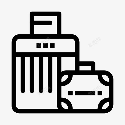 行李包手提包图标svg_新图网 https://ixintu.com 元素 周边 城市 手提包 行李 酒店