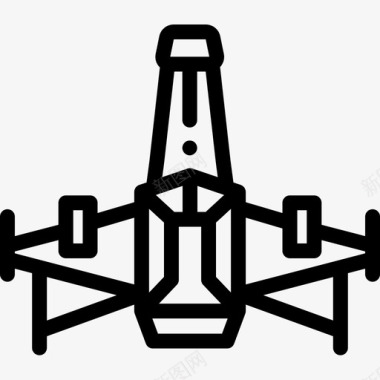 太空船128号太空船直线型图标图标