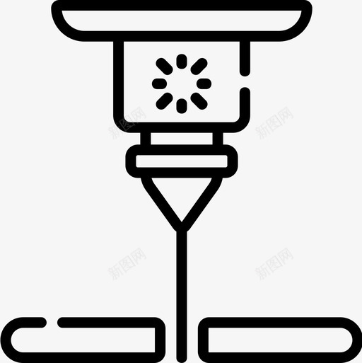 激光制造29线性图标svg_新图网 https://ixintu.com 制造 激光 线性