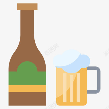 啤酒野餐68淡啤酒图标图标