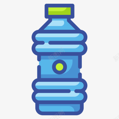 塑料瓶产品包装线颜色图标图标