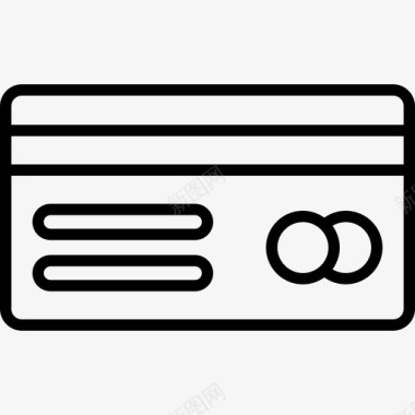 信用卡在线营销40线性图标图标