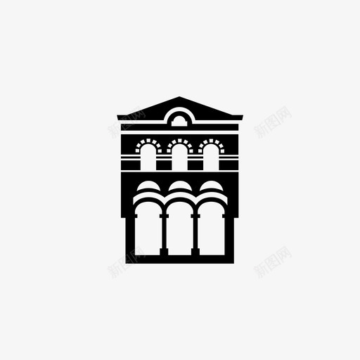 索非亚圣会建筑保加利亚图标svg_新图网 https://ixintu.com 东正教 保加利亚 圣会 地标 建筑 索非亚