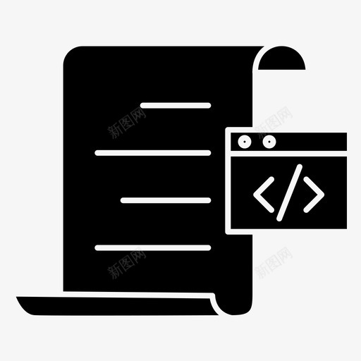 代码文件编程图标svg_新图网 https://ixintu.com 代码 文件 编程