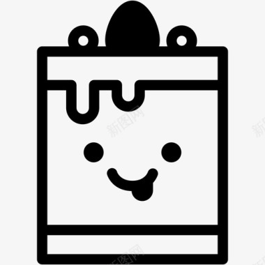 顽皮面包店蛋糕图标图标