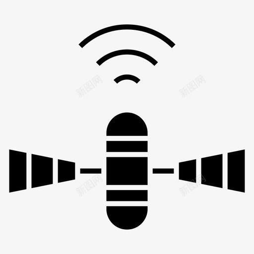 连通性互联网卫星图标svg_新图网 https://ixintu.com 互联网 卫星 天文学 无线 连通性 黑暗