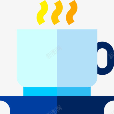 咖啡杯营销140扁平图标图标