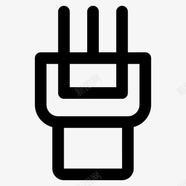 剃须刀理发店电动图标图标