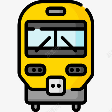 地铁车辆和运输12线颜色图标图标