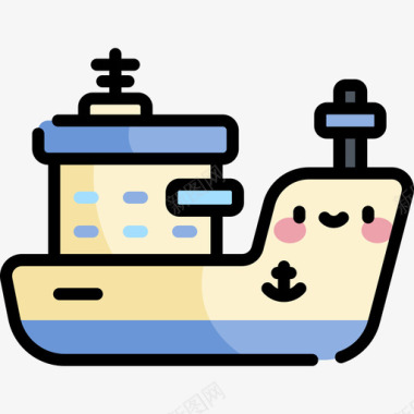 船水手18线型颜色图标图标