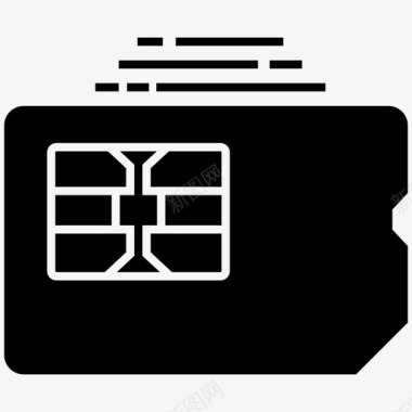 sim卡移动卡移动运营商图标图标
