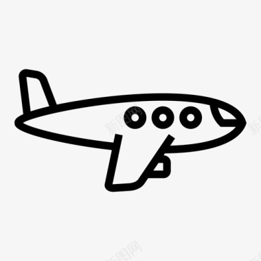 飞机飞行车辆和运输图标图标