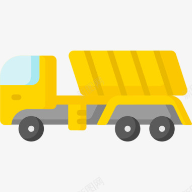 自卸卡车车辆和运输10平车图标图标