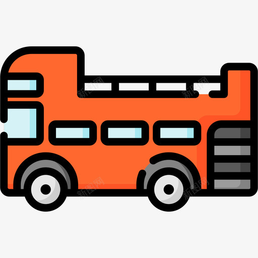 公共汽车车辆和运输12线颜色图标svg_新图网 https://ixintu.com 公共汽车 车辆 运输 颜色