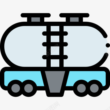 1辆坦克和运输车图标图标