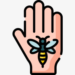 蜂疗蜂疗24号疗法线色图标高清图片