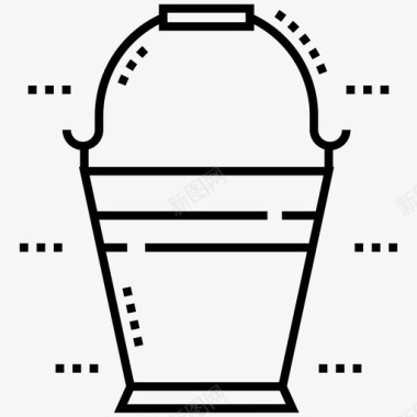 水桶水罐供水器图标图标