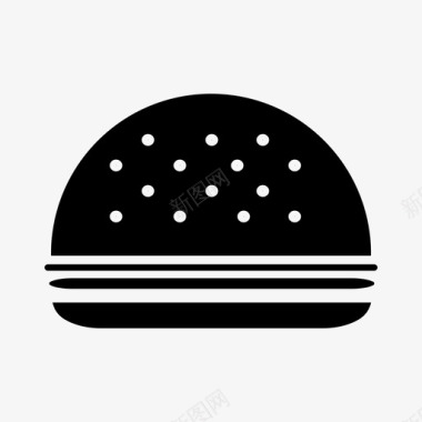 汉堡牛肉晚餐图标图标