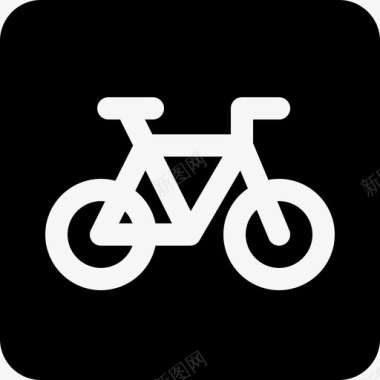 自行车交通标志33填充图标图标