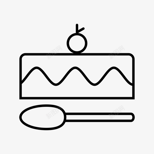 巧克力蛋糕块蛋糕块巧克力蛋糕图标svg_新图网 https://ixintu.com 1个 巧克力 糖果 蛋糕 黑色