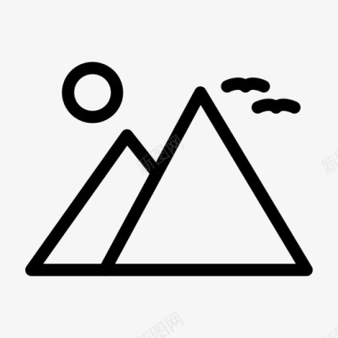 山埃及吉萨图标图标