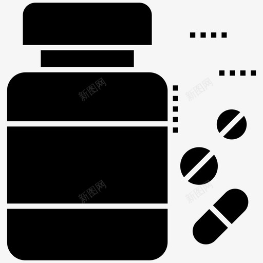 药品抗生素剂量图标svg_新图网 https://ixintu.com 剂量 图标 抗生素 救援 标志 紧急 药丸 药品 药片