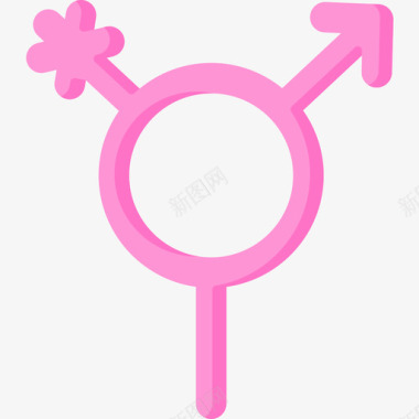 变性性别认同2扁平图标图标