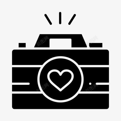 相机情侣摄影图像图标svg_新图网 https://ixintu.com 免费 图像 图标 情人节 情侣 摄像机 摄影 相机