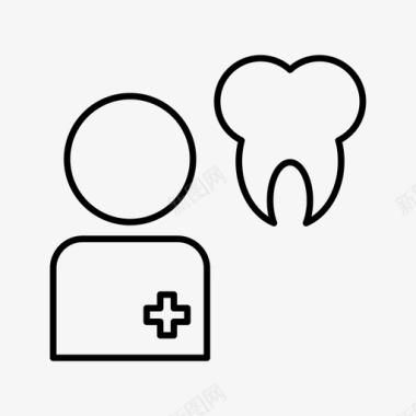 牙医牙齿口腔图标图标