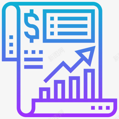 收入会计22梯度图标图标