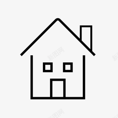 房子家门图标图标