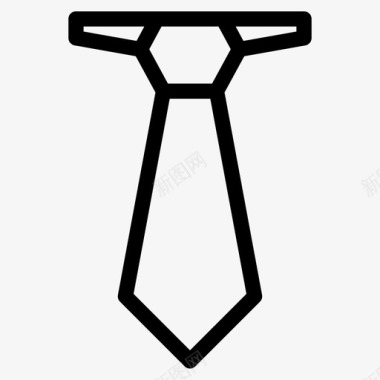 领带配件服装图标图标
