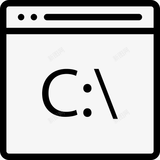 浏览器网页与编程1线性图标svg_新图网 https://ixintu.com 浏览器 线性 编程 网页设计