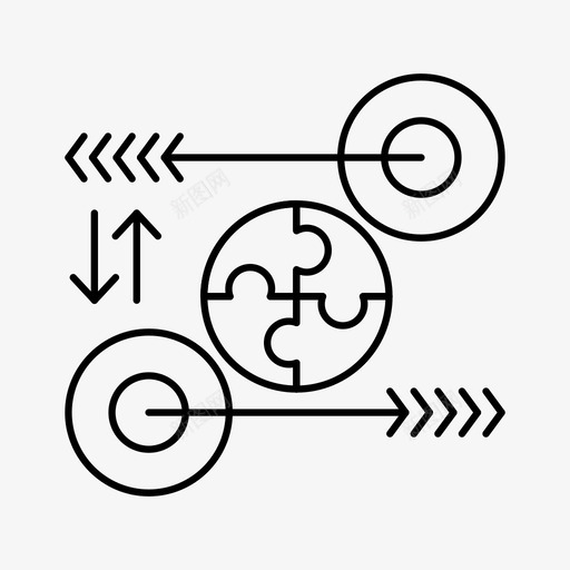 谜题商业理念图标svg_新图网 https://ixintu.com 中肯 商业 市场 思维 战略 理念 营销 谜题 领导