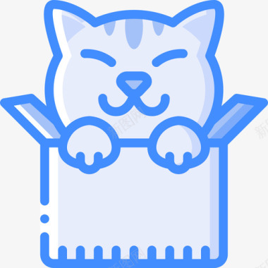 盒子猫化身2蓝色图标图标