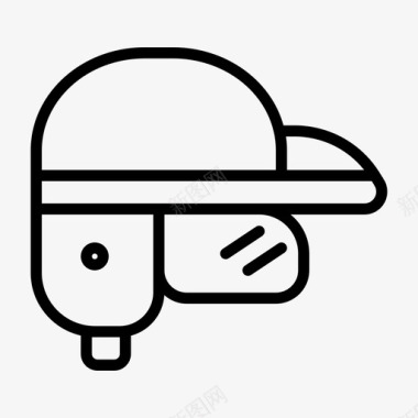 头盔自行车安全帽图标图标
