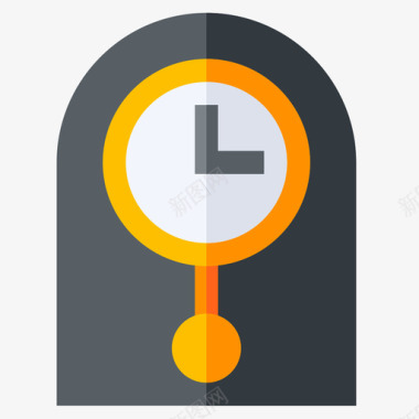 挂钟速度表和时间3平的图标图标