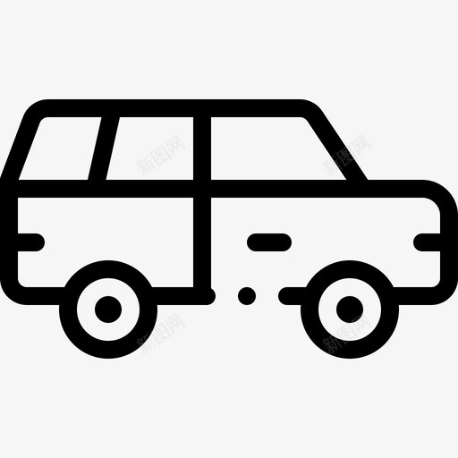 直线型越野车车辆和运输工具图标svg_新图网 https://ixintu.com 直线 线型 越野车 车辆 运输工具