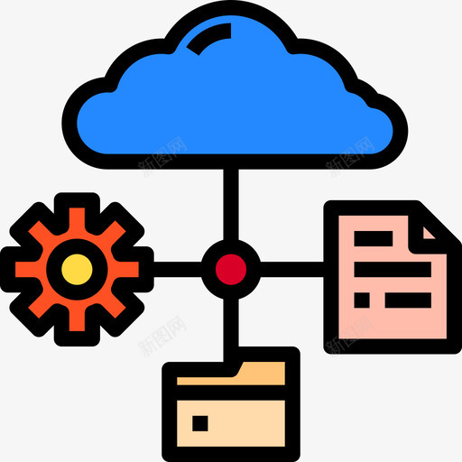 存储大数据42线性彩色图标svg_新图网 https://ixintu.com 大数 存储 彩色 数据 线性