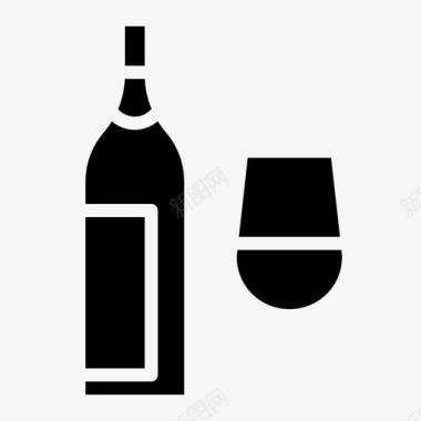 瓶酒饮料图标图标