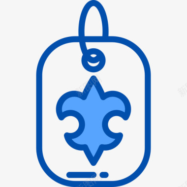 FleurDeLis野营户外3蓝色图标图标
