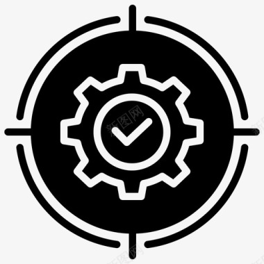 管理计划战略图标图标